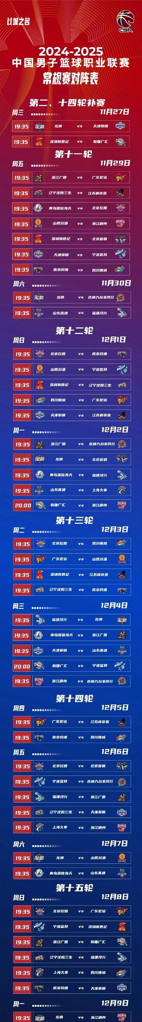 浙江队赛程中超